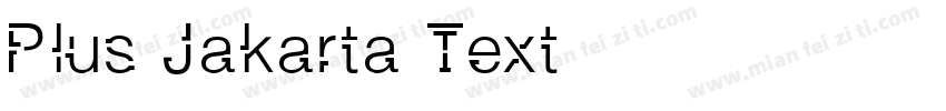 Plus Jakarta Text字体转换
